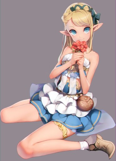 Daring Two-dimensional Erotic Image Of A Tongari Eared Elf Girl Who Wants To Suck Her Ears Booty