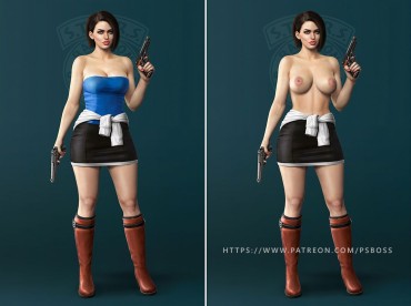 Pussy Eating Jill Valentine Classic Outfit Round Ass