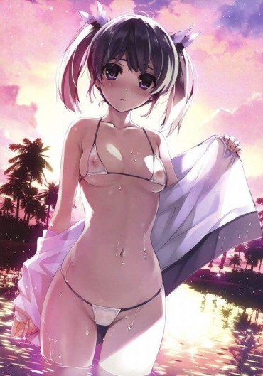 Mas 【Secondary Erotic】 Here Is The Erotic Image Of Girls Who Are Exposing An Obscene Figure With A White Swimsuit Lewd Sextoy