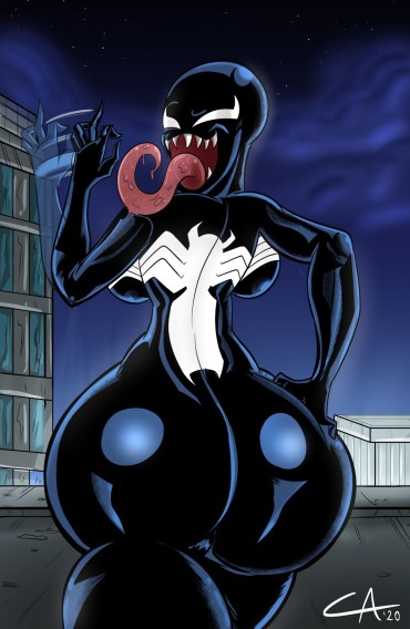 Pierced [Ameizing Lewds] Thicc-Venom (Spider-Man) Sapphic Erotica