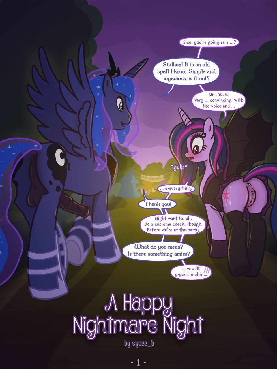 Buceta [syoeeb] A Happy Nightmare Night (English) (Ongoing) Butt Sex