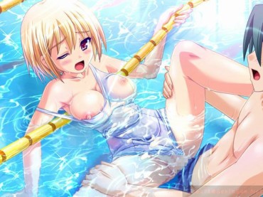 Huge Dick 【Secondary Erotic】 Here Is A Sex Image Of A Lewd Girl Who Will Be Paco In The Pool Www Doggy Style