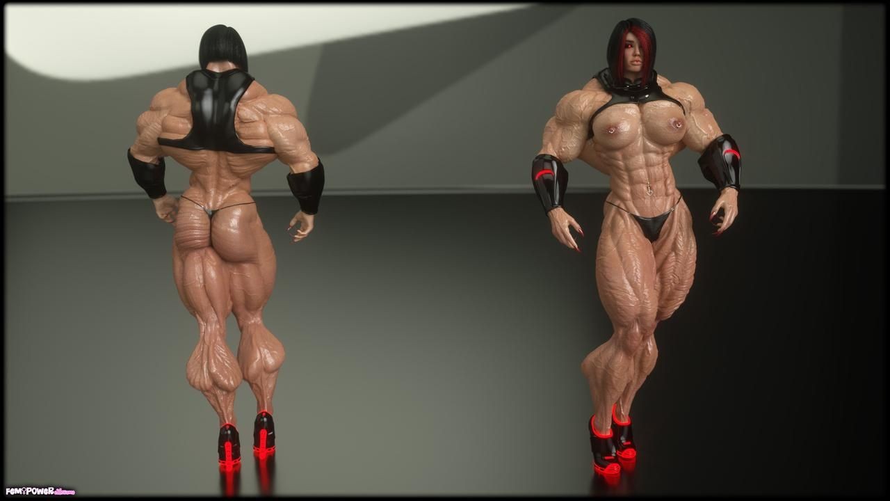 Young Tits MUSCLE Ciber Punk 2077 And Futurist Concept 3D Models By Tigersan Salope