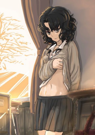 Little Cute Two-dimensional Image Of Amagami. High
