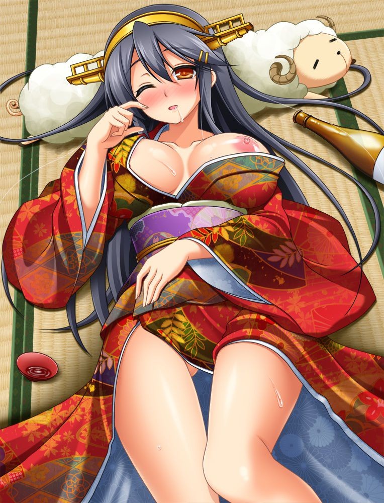 French Porn [Secondary Erotic] Fleet Collection Kancolle Haruna Erotic Image Summary [30 Sheets] Shaved