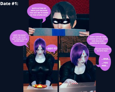 Roleplay Raven And Robin ( FUN ON DATES) #PARODY Sofa