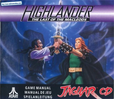 Online Highlander (Jaguar) Game Manual Cum On Face