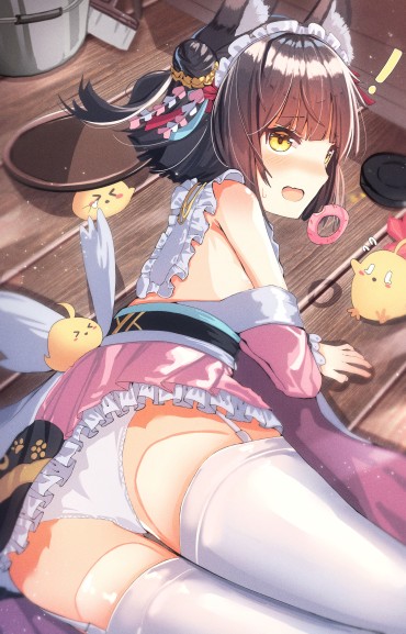 Roleplay 【Mutsu-chan (Azulen)】Secondary Erotic Image Of Azur Lane's Black-haired Short Heavy Cherry Blossom Loli Priestess Sister Ship Mutsu-chan Casada
