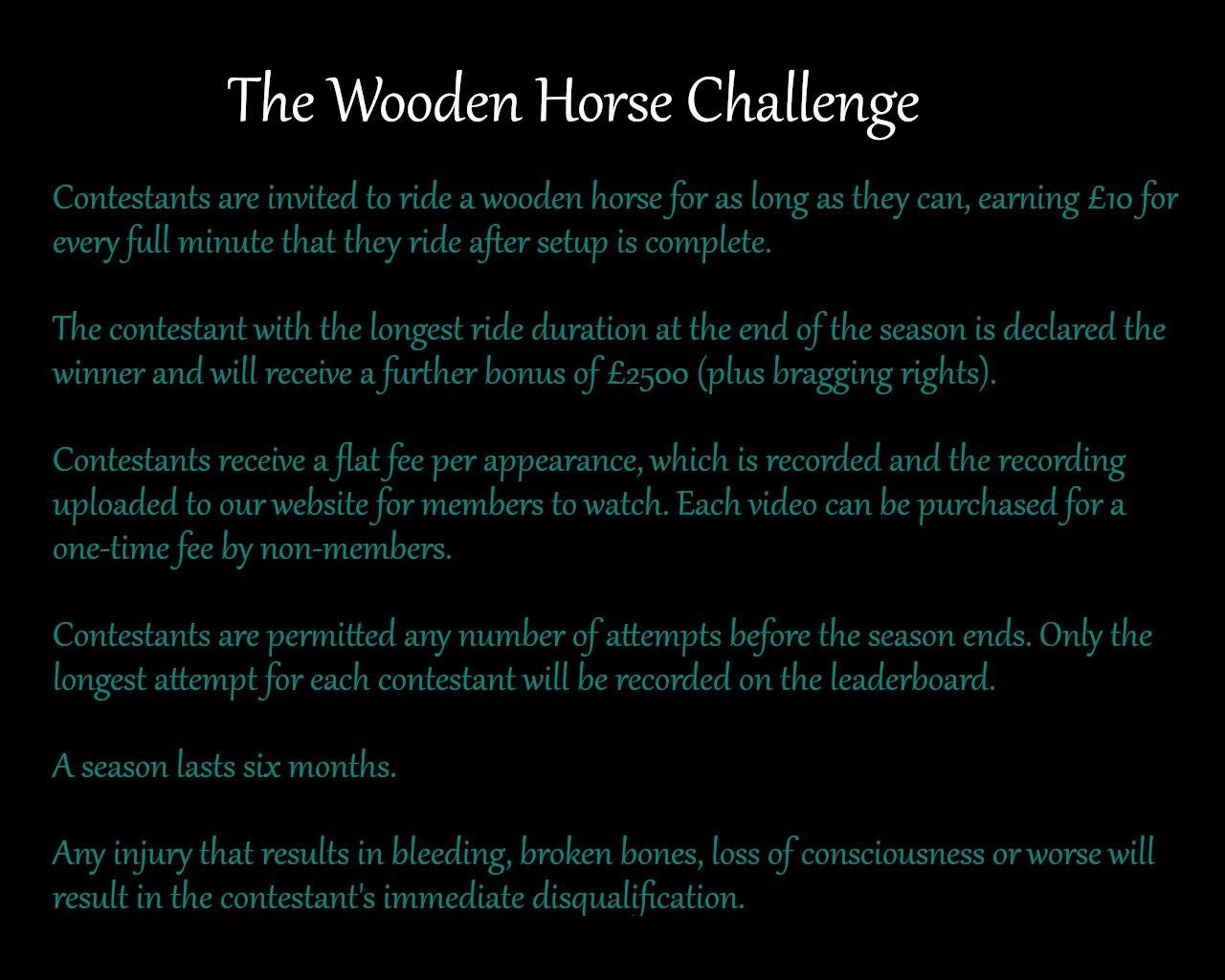 Kiss The Wooden Horse Challenge - Danielle Double