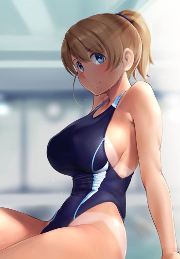 Stepfather [2D] Secondary Image Of A Girl Who Is Erotic High Leg Of Swimming Swimsuit Mistress