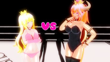 Creampies [Tomii] Peach Hime Vs Koopa Hime [とみー] ピーチ姫vsクッパ姫 Storyline
