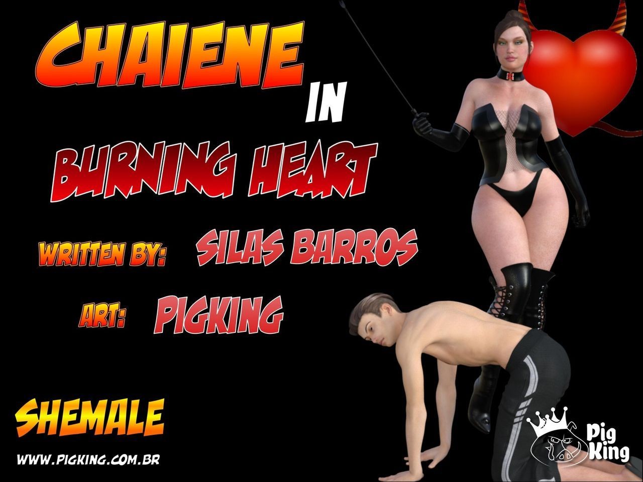 Peeing (PigKing) Chaiene In - Burning Heart Head