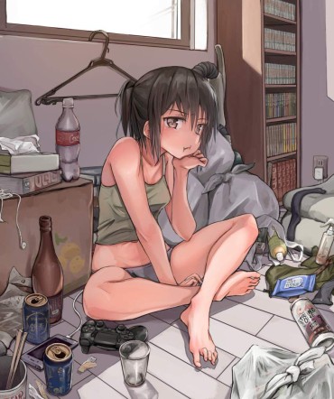 France [G Out] Secondary Erotic Image Of Girls Living In A Dirty Room Sloppy