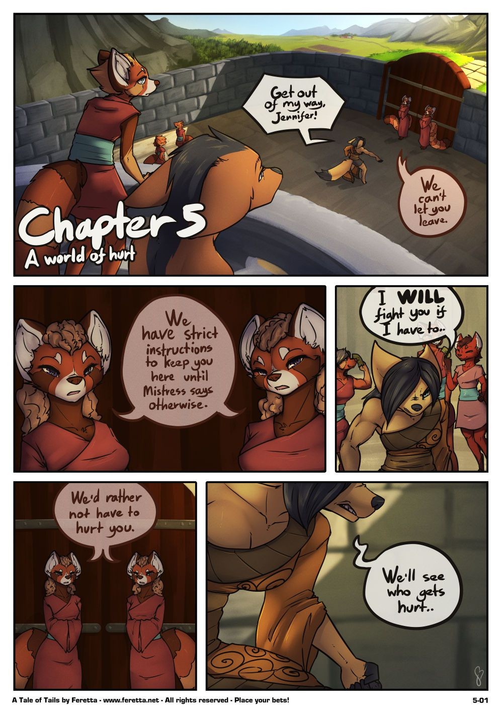 Hot Pussy [Feretta] A Tale Of Tails: Chapter 5 - A World Of Hurt (ongoing) Oiled