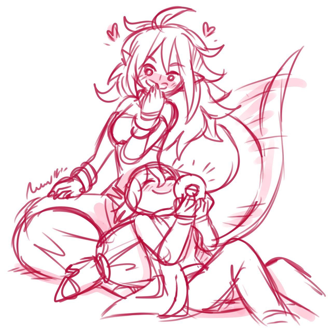 Vibrator [rururururus]Android 21 Vore Sketch Bush