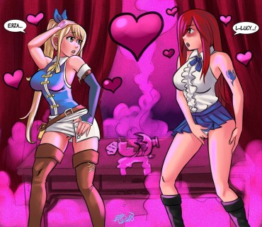 Lesbian [Psicoero] Lesbian Love Potion (Fairy Tail) Crossdresser