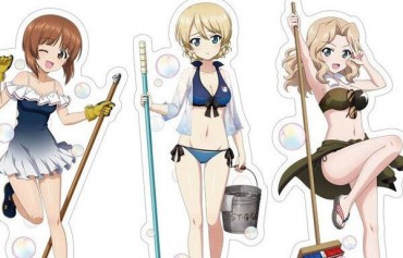 Cumswallow [Girls Panzer] Erotic Acrylic Stand Girls Are In Erotic Swimsuit Hotfuck
