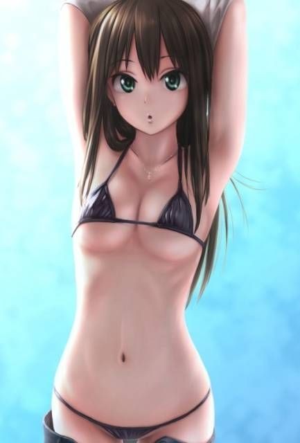 Cruising The Line Of A Beautiful Body And Waist Seems To Be A Girl And Moe Erotic Image Summary | Anime
