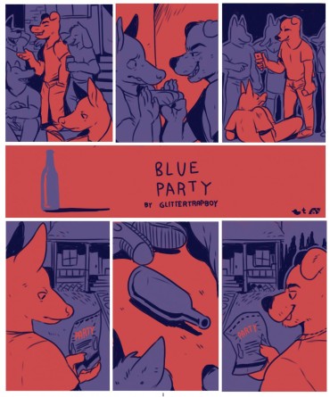 And [Glitter-Trap-Boy] Blue Party Footfetish