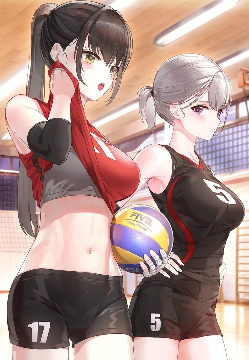 Maid The Girls In The Volleyball Uniform Who Are Sweaty And Gamba Are Very Shiko... I'm Not Going To Be Able To... Cocksucking