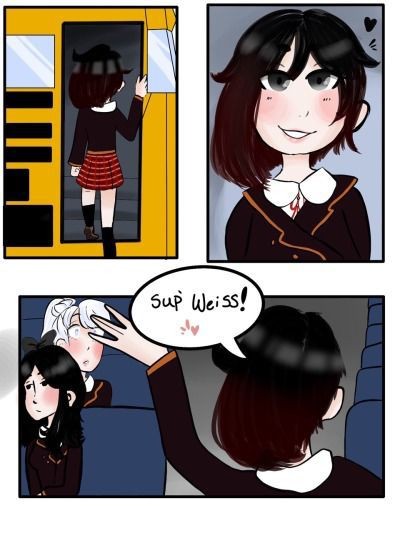 Riding Cock RWBY White Rose On The Bus (English Script) Big Butt