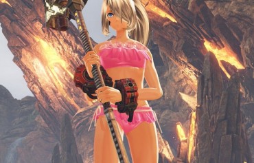 Price Erotic Swimsuit Costume For The Female Hero Is Added In The Free Update Of [God Eater 3]! Close Up