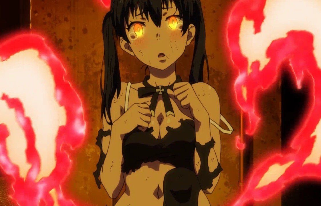 Lezdom The Erotic Scene In Which The Girl's Clothes Are Torn And It Is Done In The Anime [Flame No Fire Brigade] 9 Episodes Amazing