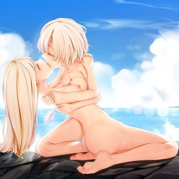 Shaven Secondary Image Of Lesbian Kiss In Etch Of Beautiful Girl Each Other [121 Sheets Geki] Dominant