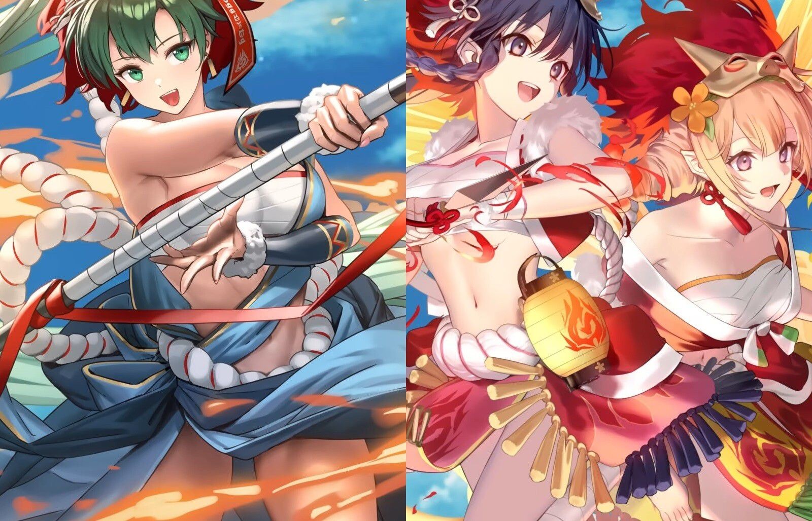 Uncut Fire Emblem Heroes Exposing Erotic In Lynn And Tana's Erotic Festive Costumes Tinytits