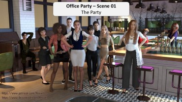 Hot Girl Porn [Hexxet] Office Party – Scene 01 [English] Amatuer Porn