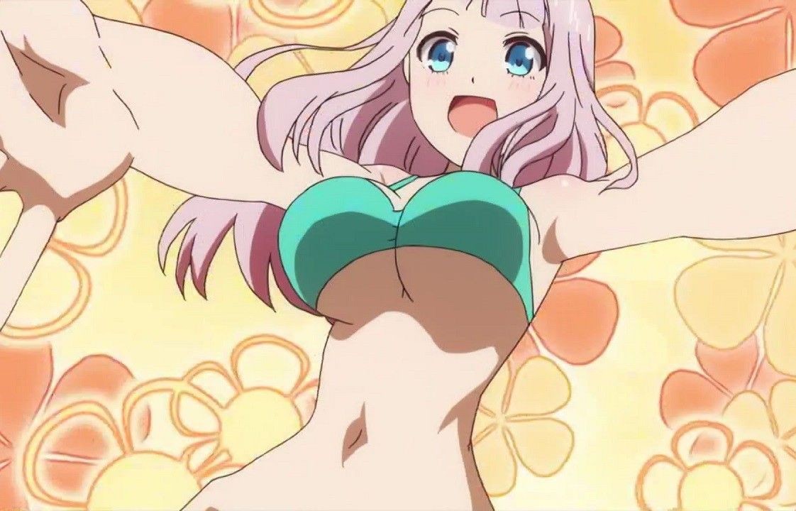 Beach Anime [Kaguya Want To Be Heard] 2 In The Story Of A Girl Erotic Pettanko Swimsuit And Breasts! Hentai