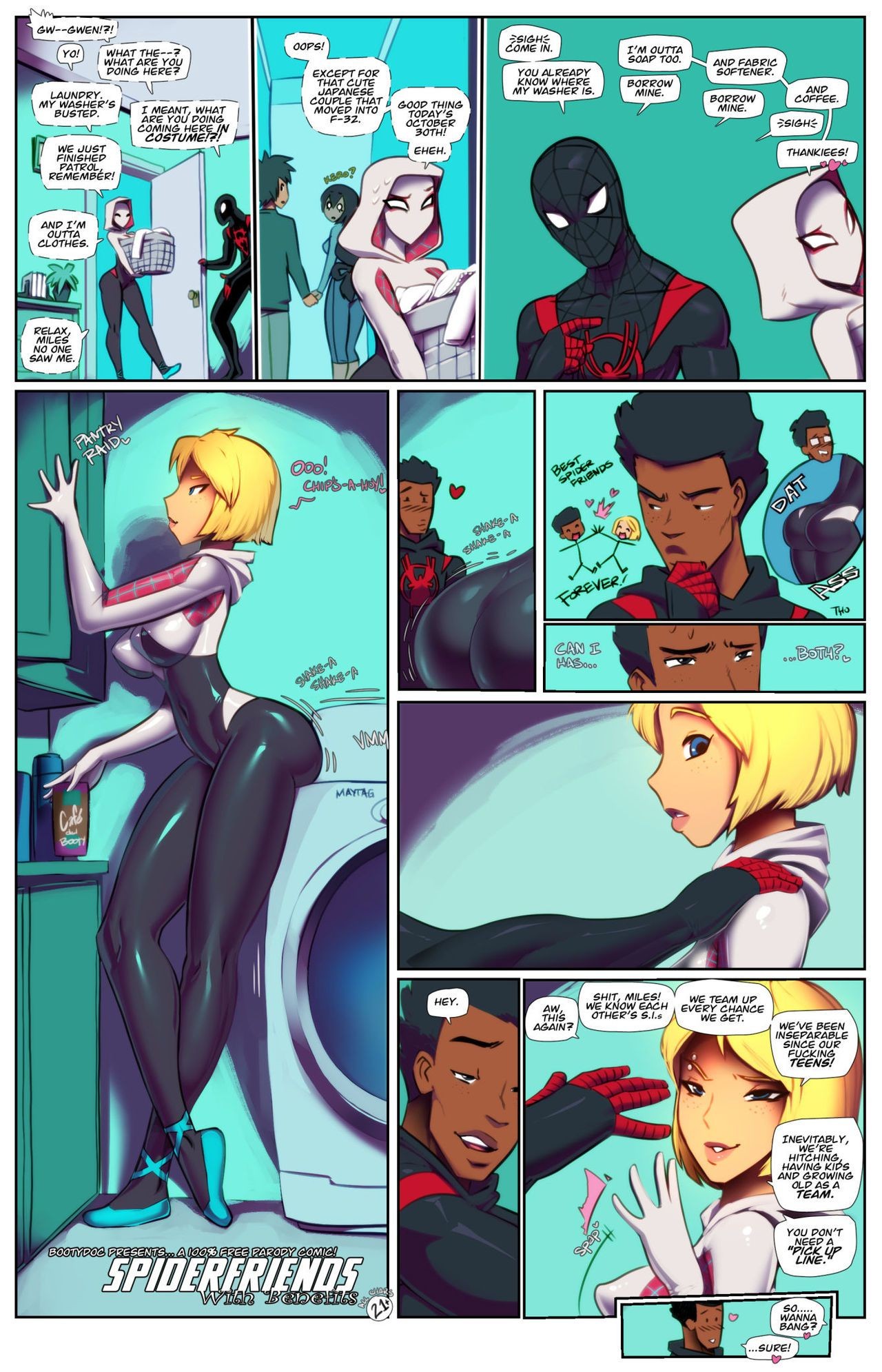 Private Sex [Fred Perry] SpiderFriends With Benefits (Spider-Man: Into The Spider-verse) [Ongoing] Black Woman
