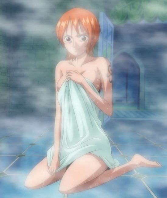 Hung 【 Image 】 One Piece The Fact That The Sperm Of The Boys Of The World Was Squeezed By This Nami's Bathing Scene Wwwwwww Latex