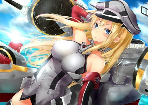 Weird Erotic Image Of Bismarck On The Face Of An Ahe Face About To Fall For Pleasure! 【Fleet Kokushō】 Comedor