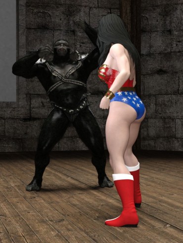 Huge Ass Wonder Woman Vs Gargantua2 PART1 Siririca