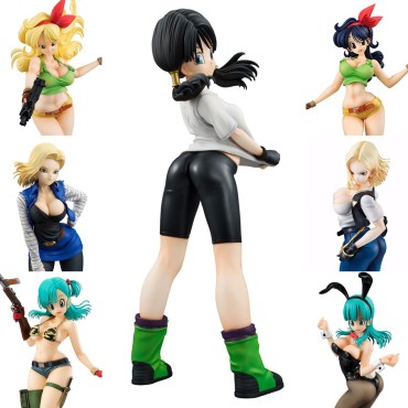 First Time [Figures] Android 18, Bulma, Lunch & Videl MEGAHOUSE Dragon Ball Figures Toying