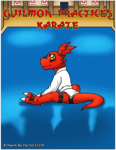 Ejaculation Guilmon Practices Karate Party