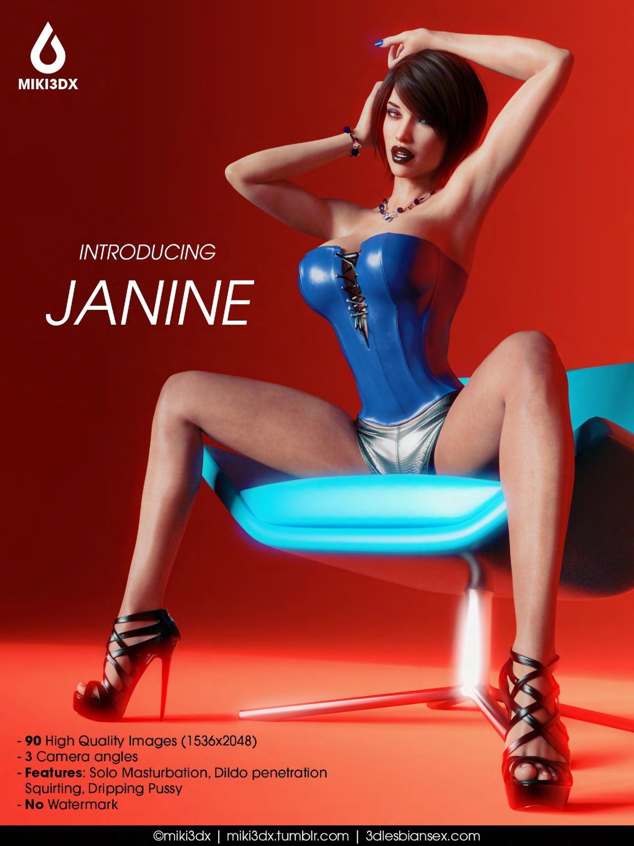 Costume [Miki3DX] Introducing Janine (Pics + Gifs + Animation) Mature Woman