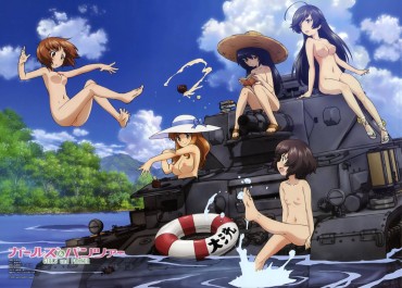 Jock Stripping Of Official Illustrations Of Girls Und Panzer (with Original Picture) Small Boobs