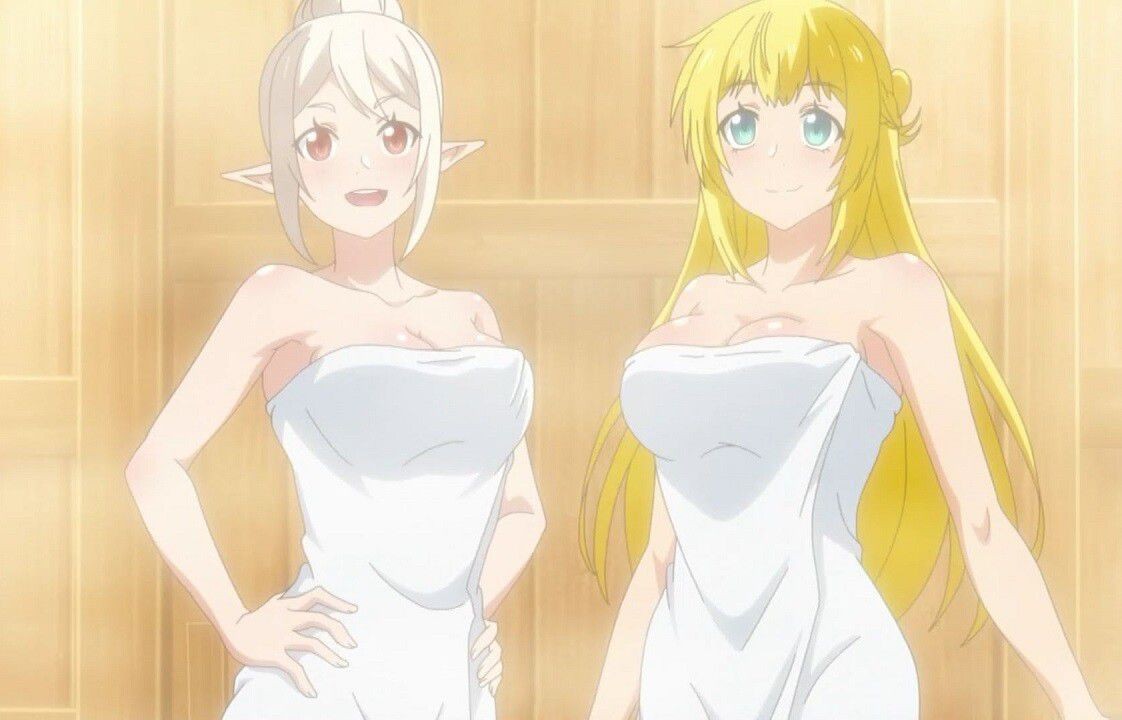 Bath In Episode 4 Of The Anime "True Companion", There Is An Erotic Scene Where You Enter The Sauna Naked With An Erotic Boob Girl! Cute