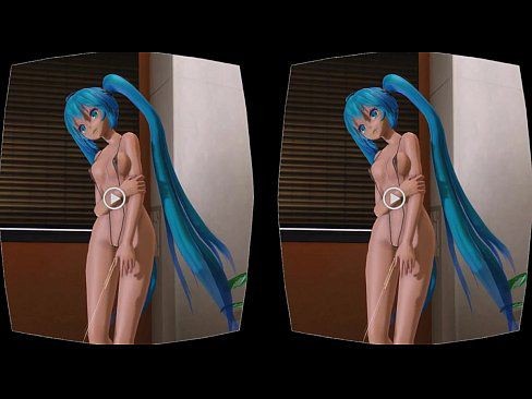 3way Bluehair 3d Pov VR - 7 Min Ink