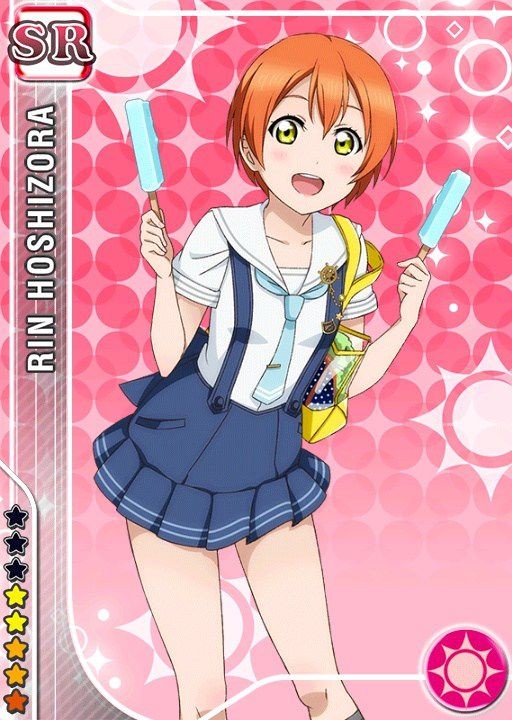 Domina Love Live! School Idol Festival: Rin Hoshizora-chan's Your SR. R Card Photo No. 2 Magrinha