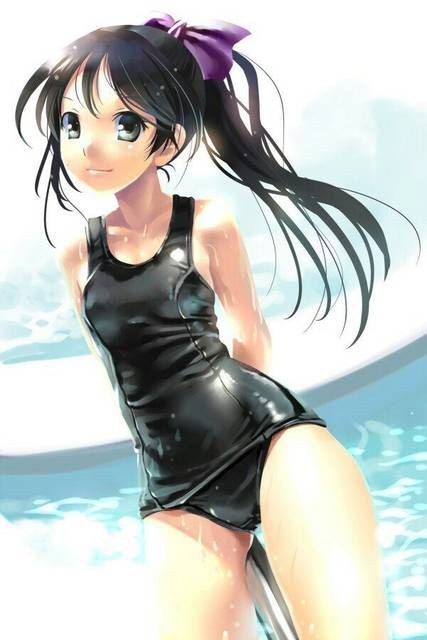 Slim [54 Pieces] Cute Erofeci Image Collection Of Two-dimensional School Swimsuit. 42 Chupa