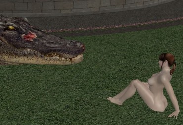 Step Sister Claire Redfield And Her Pet Alligator (Vore) Cocksucker