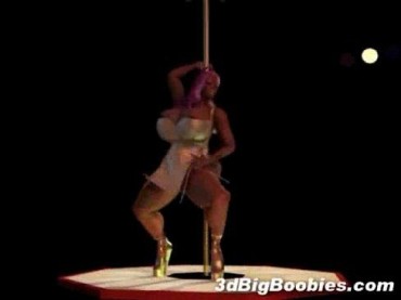Seduction 3D Busty Black Stripper! – 3 Min Masturbation