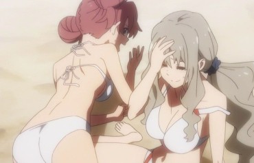 Eat Anime [Darling In The Franc Kiss] Seven Girls Erotic Breasts And Buttocks Swimsuit Times In The Story! Masseur