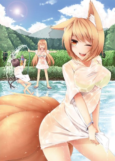Plug Image Of The East Character Who Clothes Get Wet, And Is Transparent Blackdick