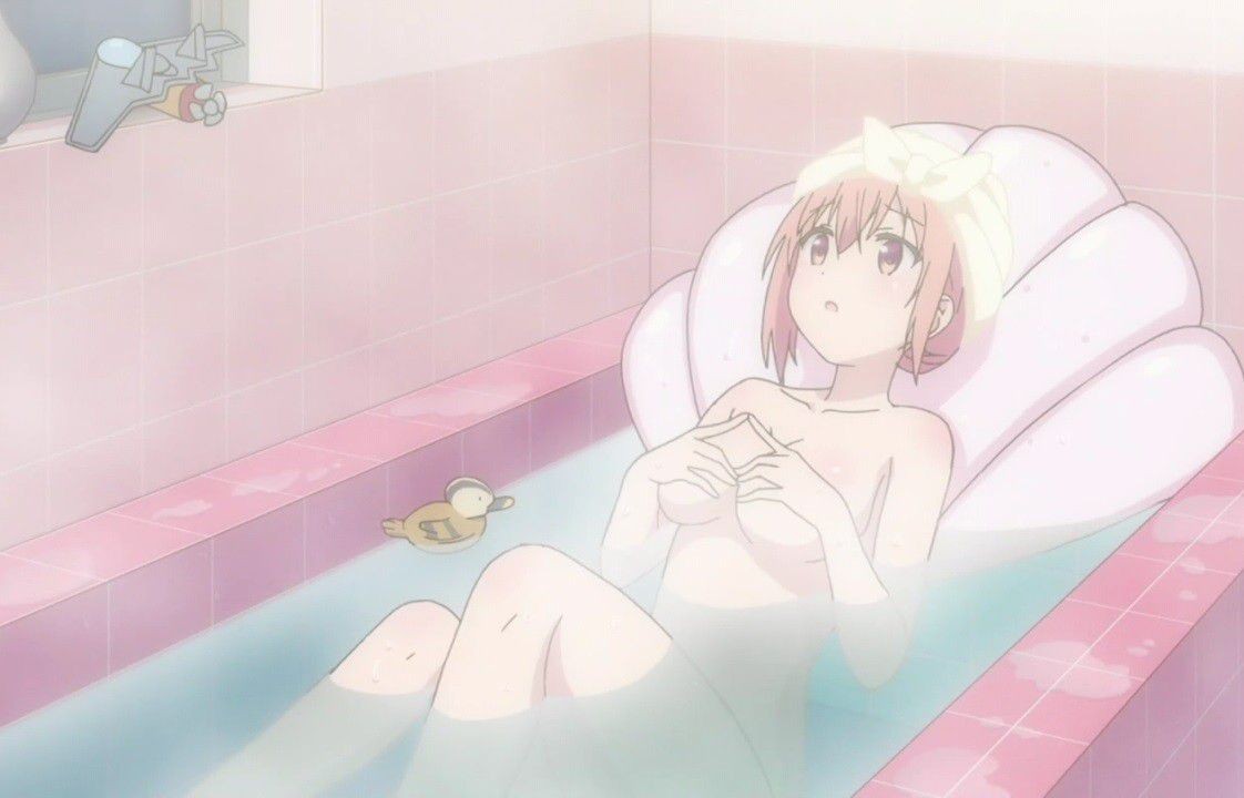Room In Animated Cartoon "ひなこのーと" Three Episodes The Breasts Of The Eroticism Clothes Of The Girl And Erotic Bathing Scene! Scissoring