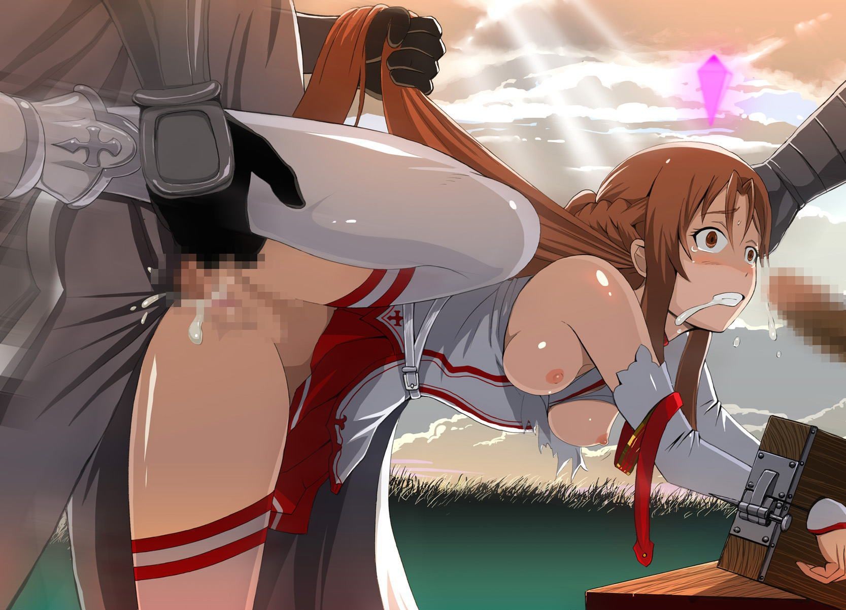 Puto "Sword Art Online» Restrained Asuna Is A Federated State Wwwwww Eating Pussy