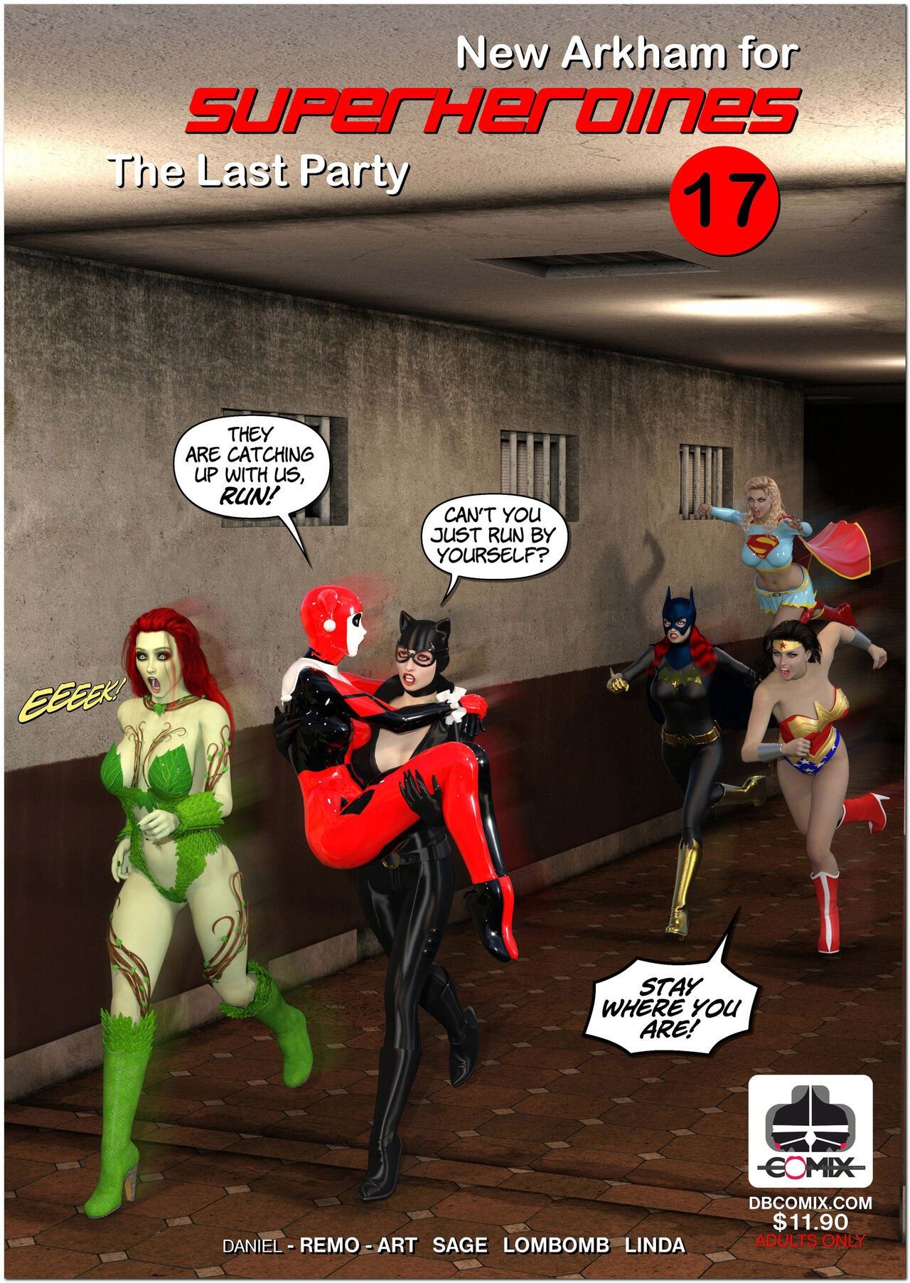 Wank [DBComix] New Arkham For Superheroines 17 - The Last Party First Time
